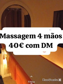 PROMOÇÃO MASSAGEM 4 MAOS CEDOFEITA