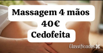 PROMOÇÃO MASSAGEM 4 MÃOS 40€