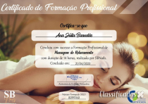 Massagem relaxante terapêutica com finalização