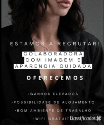 Preciso de colaboradoras , que quiram trabalhar em braga ...